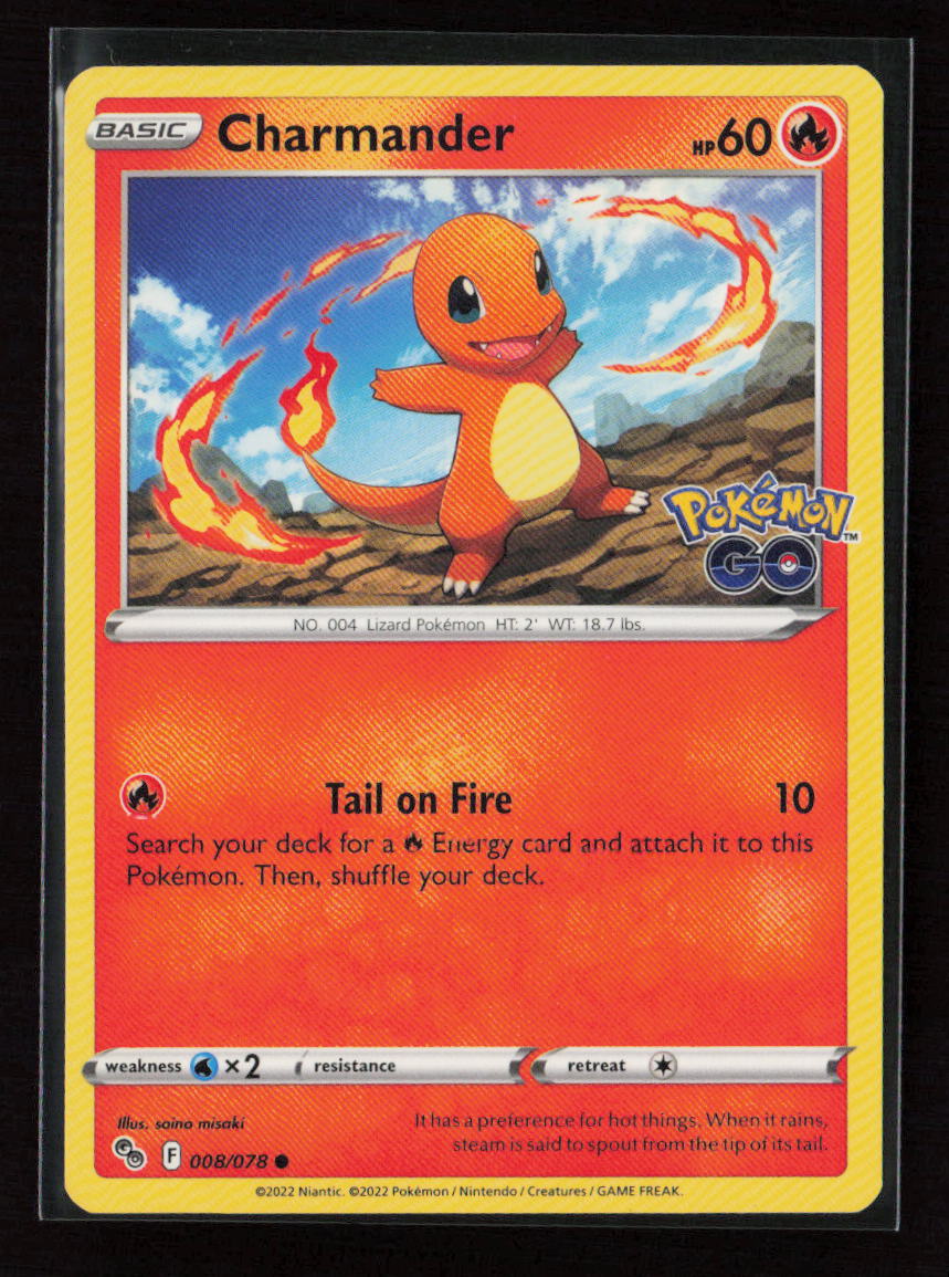 Charmander Common Pokemon GO 008/078 LP