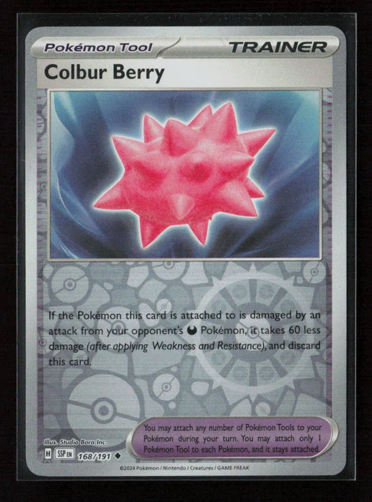 Colbur Berry Uncommon SV08: Surging Sparks 168/191 NM - Kang's Collectibles