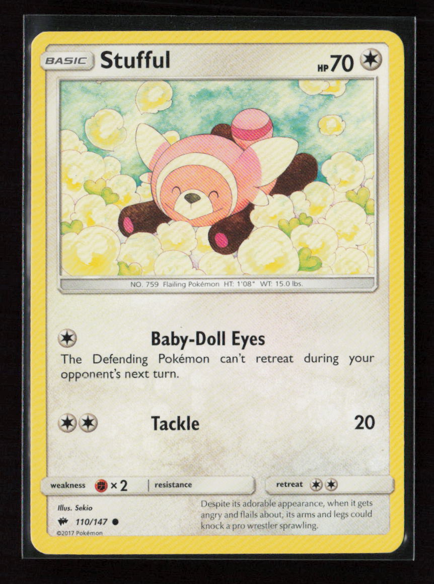 Stufful (12) Common SM Trainer Kit: Alolan Sandslash & Alolan Ninetales 110/147 LP
