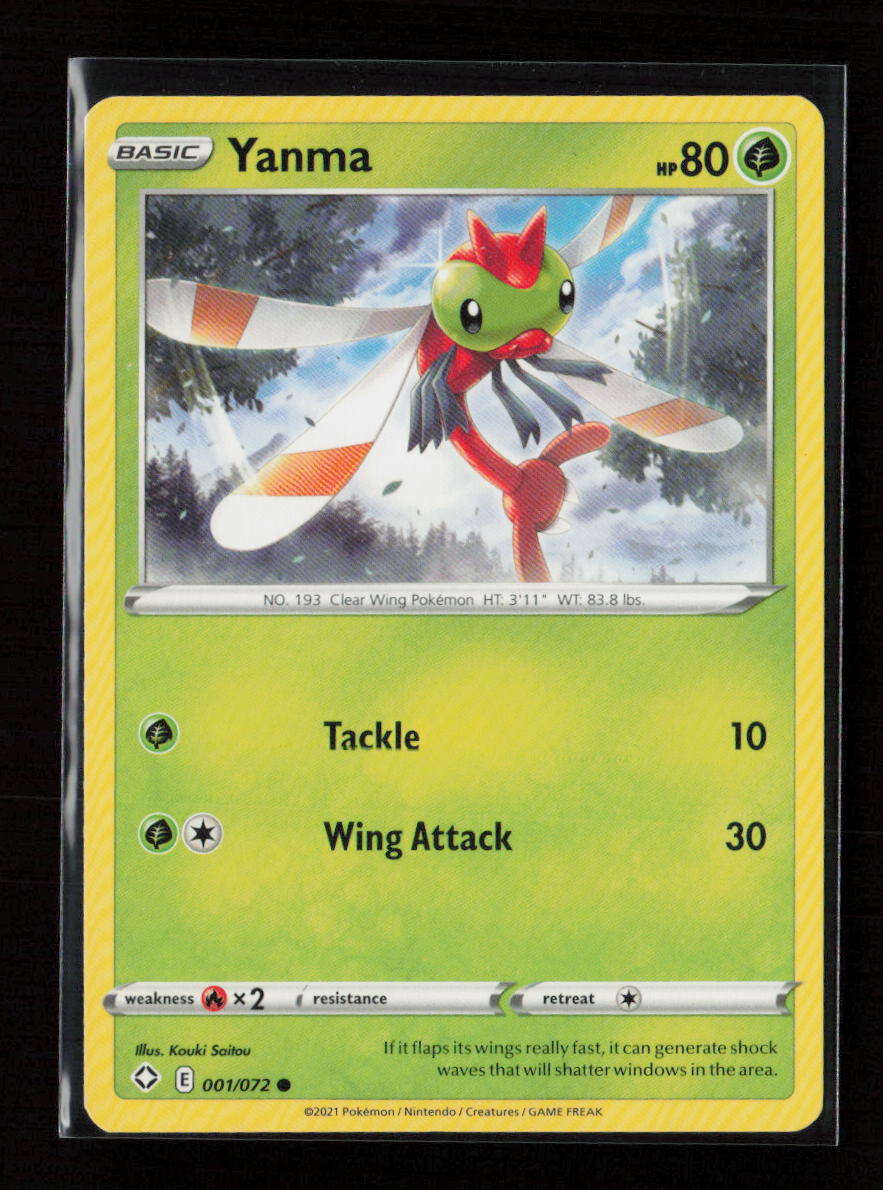 Yanma Common Shining Fates 001/072 LP