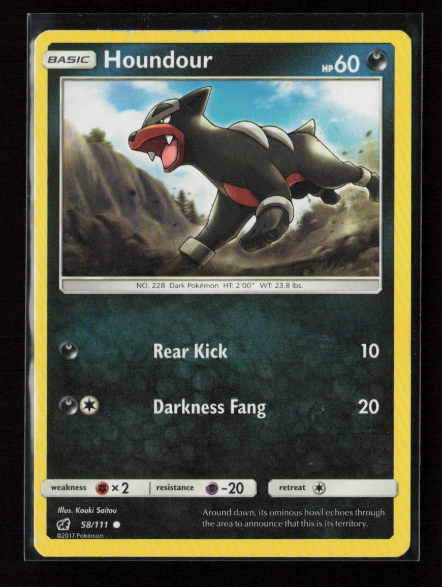 Houndour Common SM - Crimson Invasion 58/111 LP