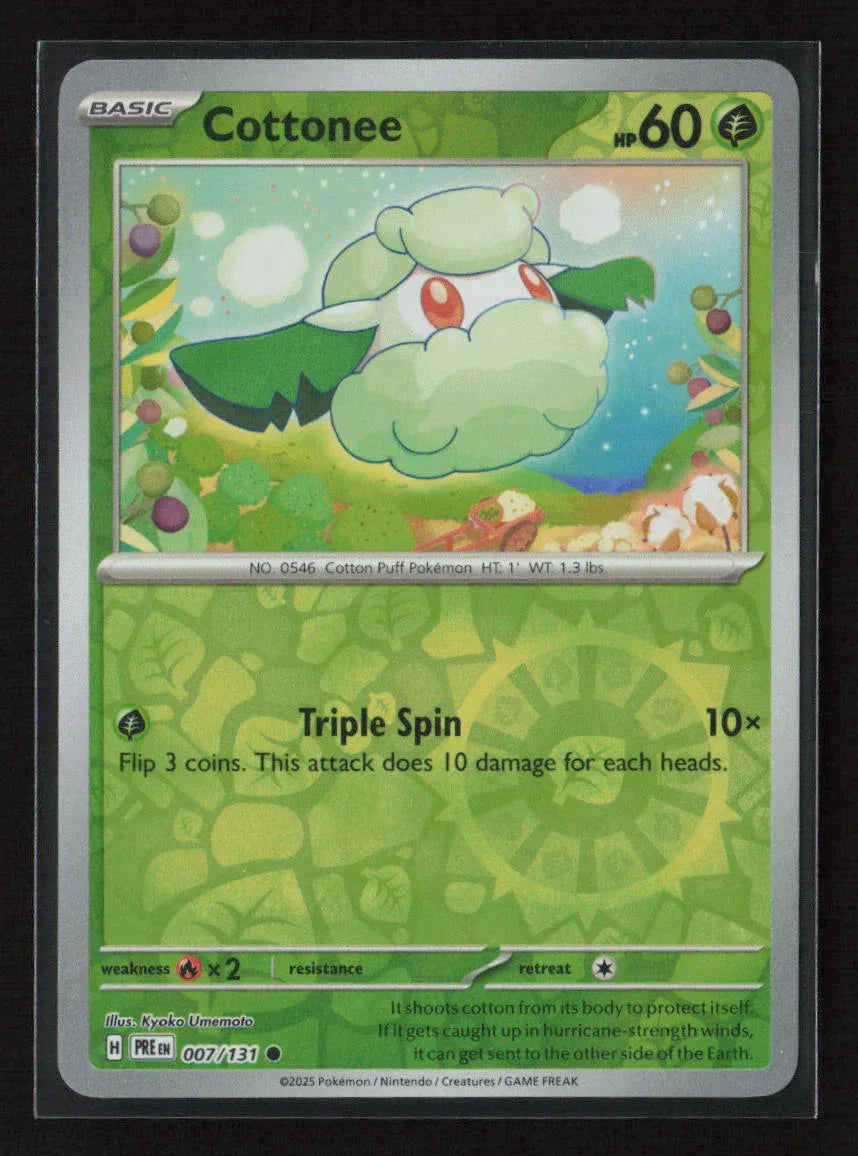 Cottonee Common SV: Prismatic Evolutions 007/131 NM - Kang's Collectibles