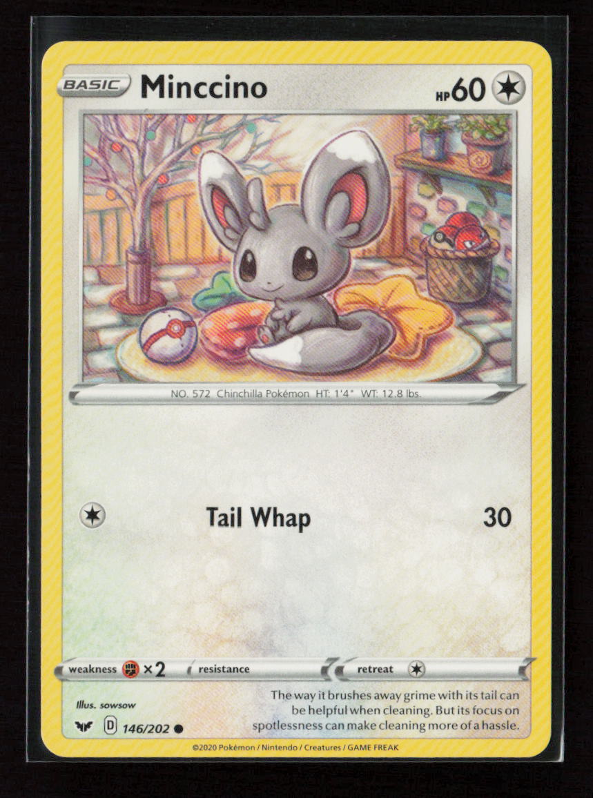 Minccino (146) Common SWSH01: Sword & Shield Base Set 146/202 LP