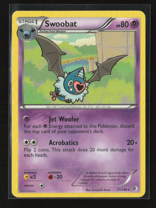 Swoobat Rare Boundaries Crossed 71/149 LP - Kang's Collectibles