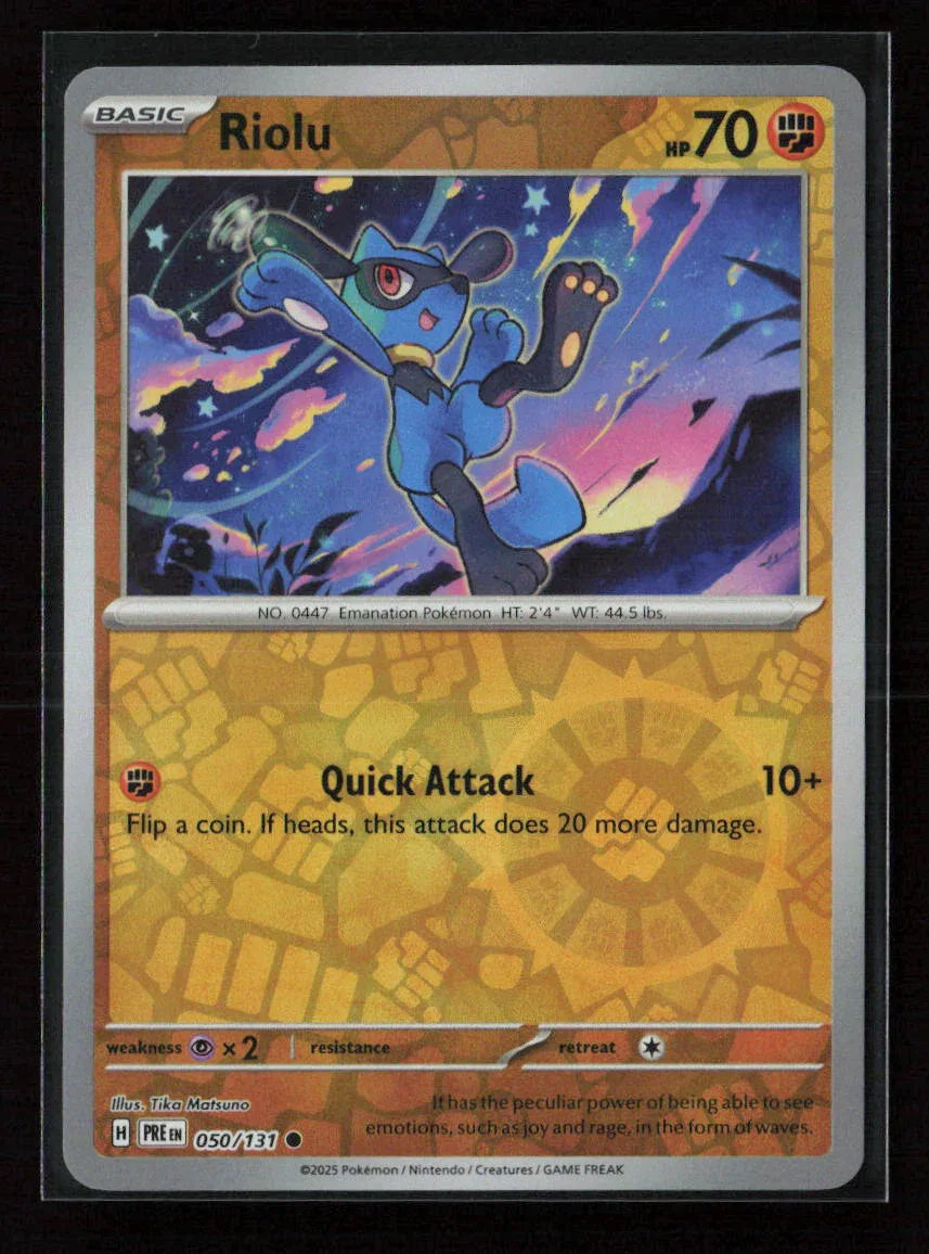 Riolu Common SV: Prismatic Evolutions 050/131 NM - Kang's Collectibles