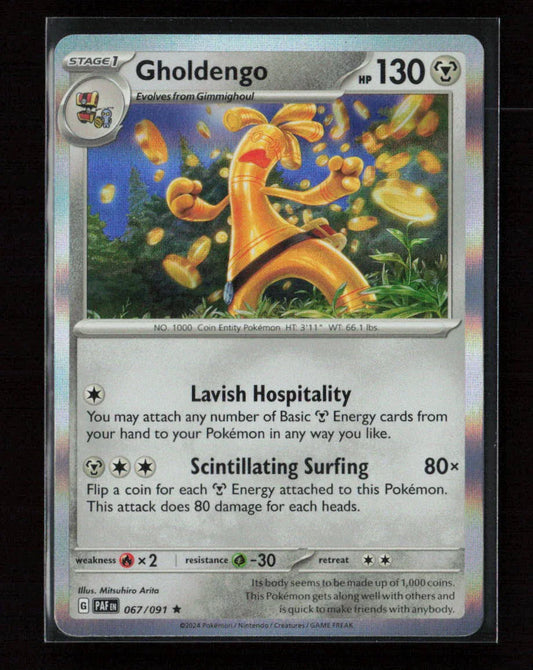 Gholdengo Rare SV: Paldean Fates 067/091 NM - Kang's Collectibles