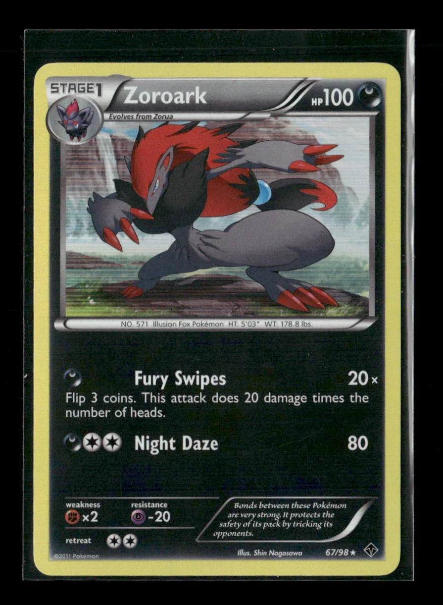 Zoroark Holo Rare Emerging Powers 67/98 LP - Kang's Collectibles