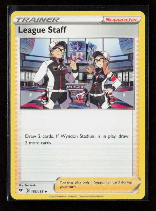League Staff Uncommon SWSH04: Vivid Voltage 153/185 LP