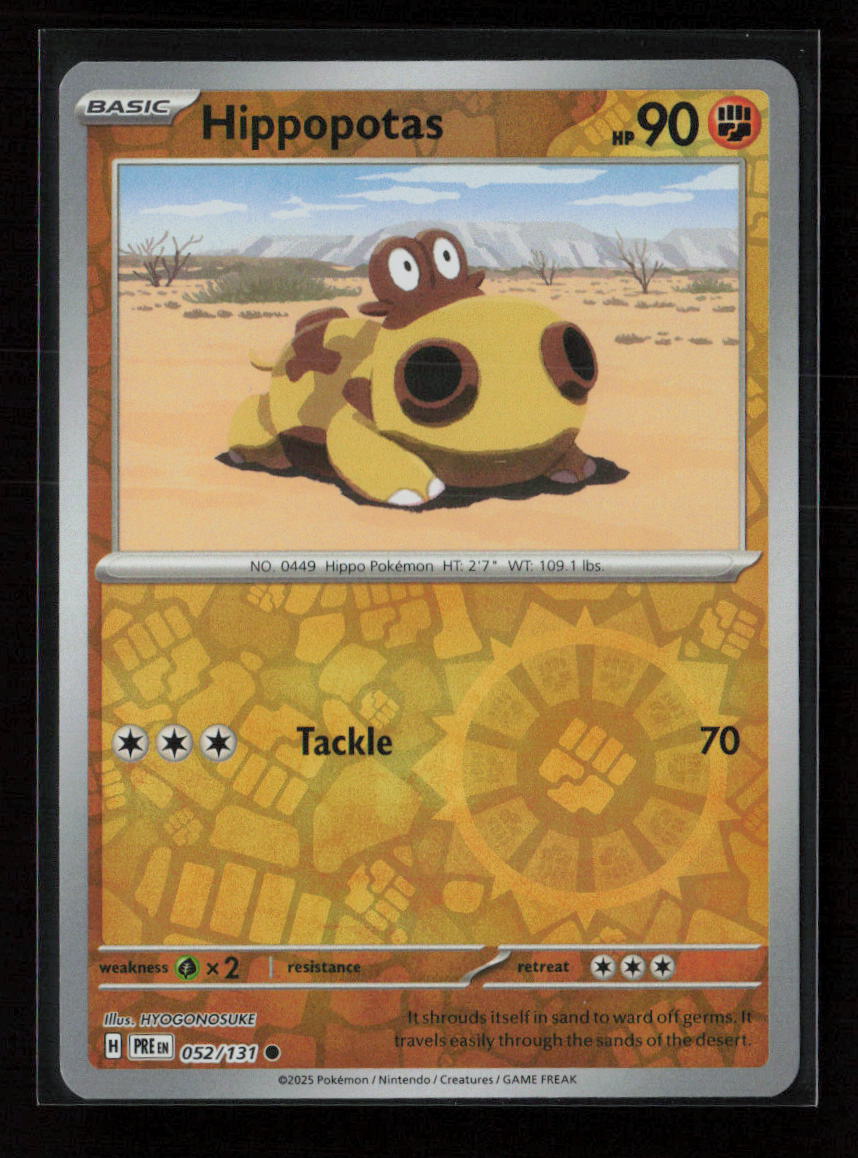 Hippopotas Common SV: Prismatic Evolutions 052/131 NM