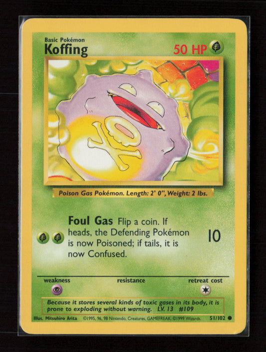 Koffing Common Base Set 051/102 LP