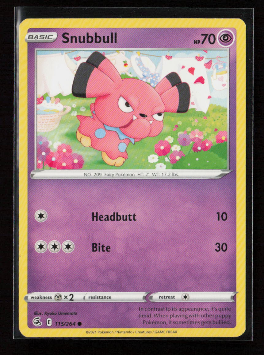 Snubbull Common SWSH08: Fusion Strike 115/264 LP