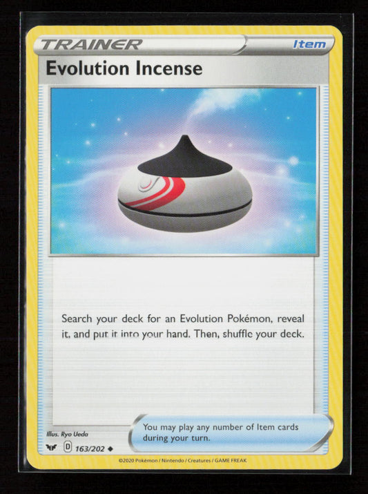 Evolution Incense Uncommon SWSH01: Sword & Shield Base Set 163/202 LP