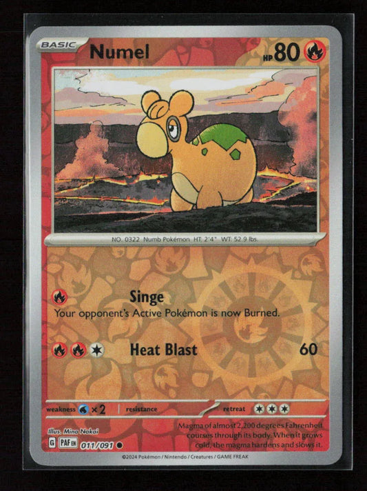 Numel Common SV: Paldean Fates 011/091 NM - Kang's Collectibles
