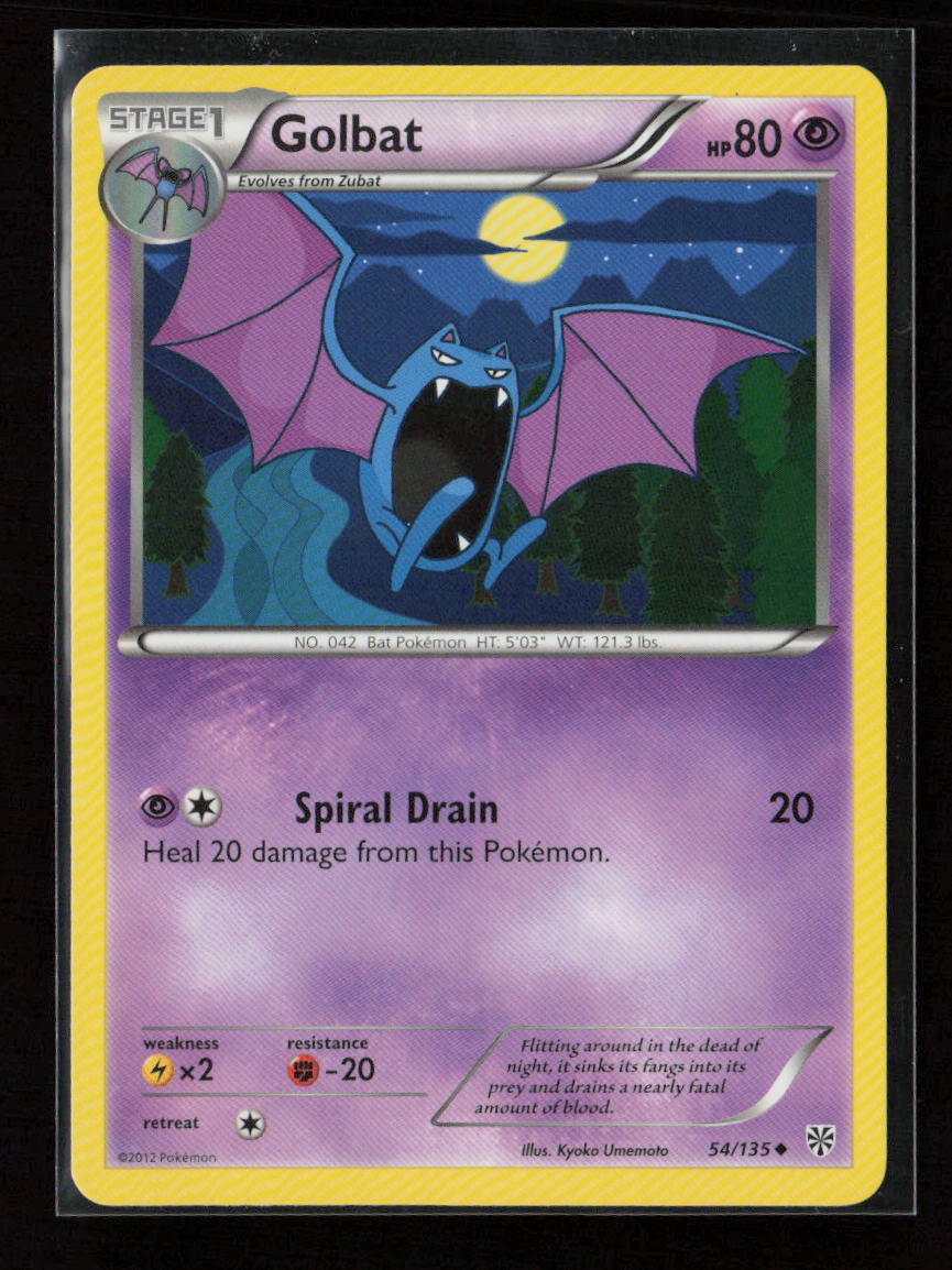Golbat Uncommon Plasma Storm 54/135 NM