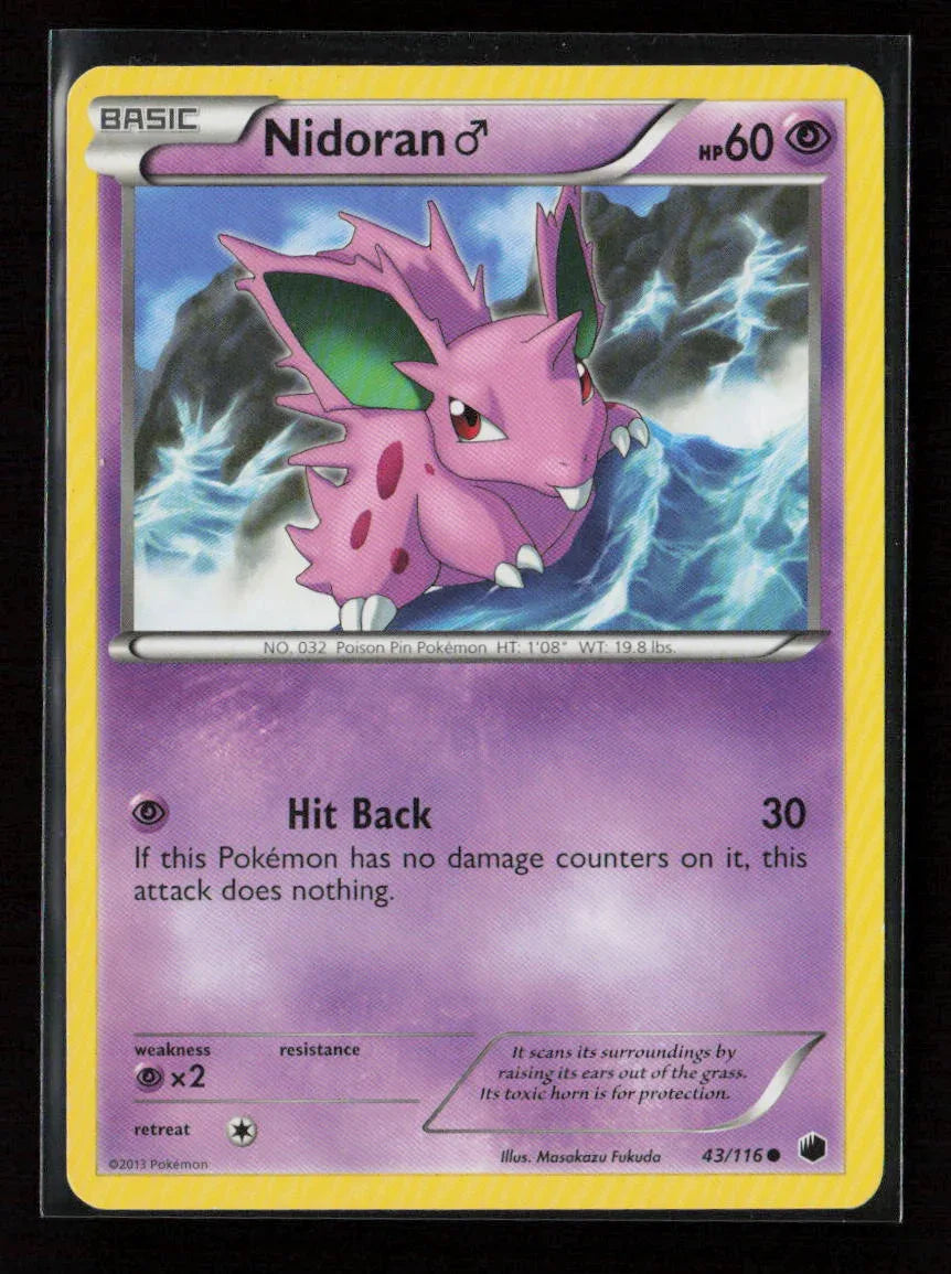 Nidoran M Common Plasma Freeze 43/116 LP - Kang's Collectibles