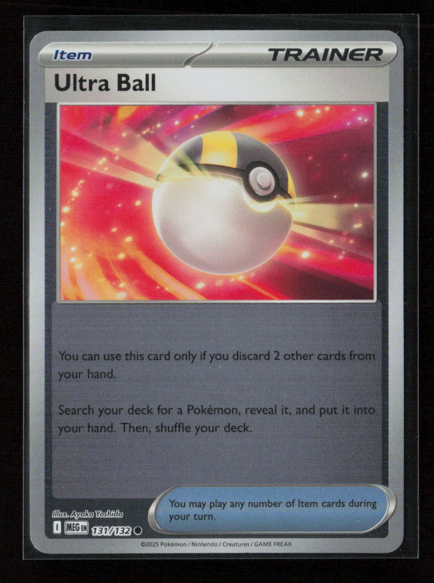 Ultra Ball Common ME01: Mega Evolution 131/132 NM