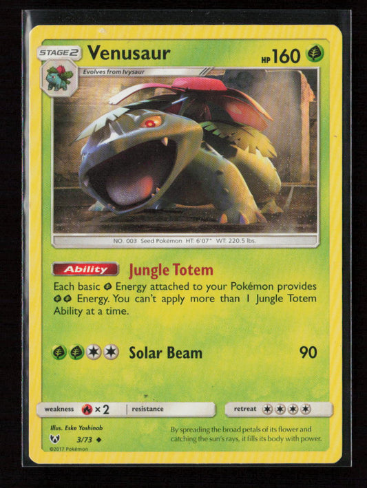 Venusaur Uncommon Shining Legends 3/73 LP
