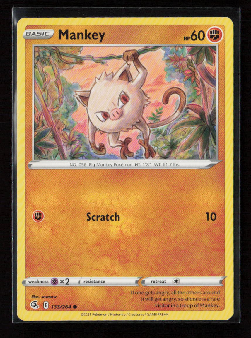 Mankey Common SWSH08: Fusion Strike 133/264 LP