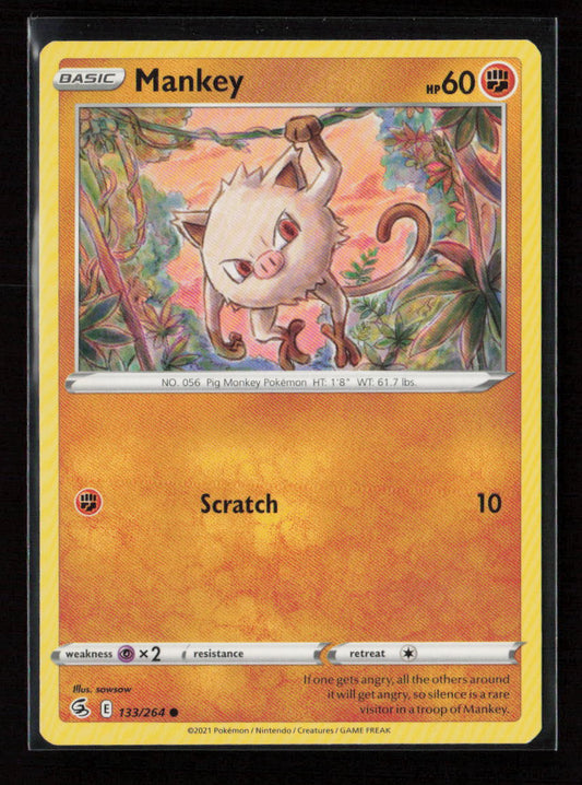 Mankey Common SWSH08: Fusion Strike 133/264 LP