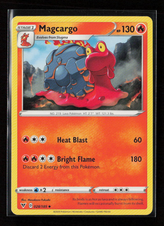 Magcargo Uncommon SWSH04: Vivid Voltage 028/185 LP