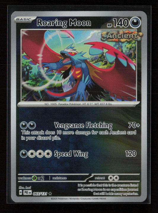 Roaring Moon Rare SV: Prismatic Evolutions 065/131 NM
