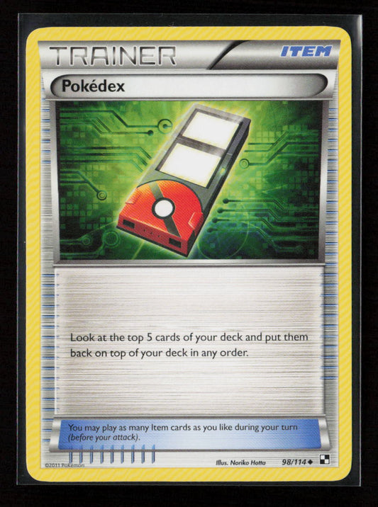 Pokedex Uncommon Black and White 98/114 NM