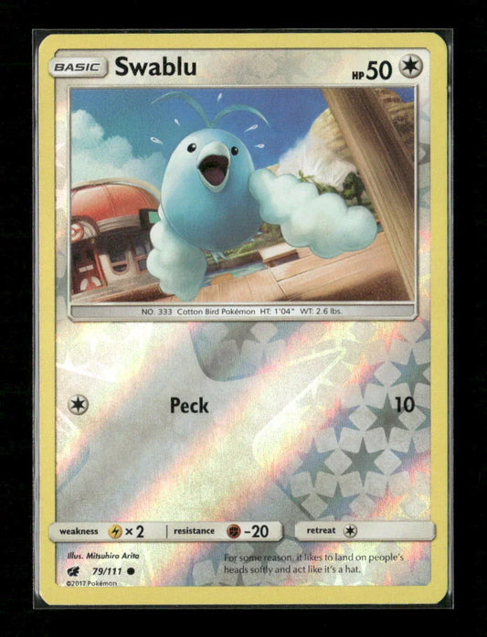 Swablu Common SM - Crimson Invasion 79/111 LP - Kang's Collectibles