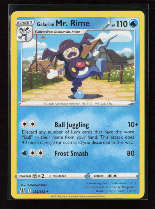 Galarian Mr. Rime Rare SWSH05: Battle Styles 035/163 LP