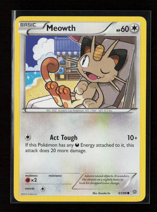 Meowth Common XY - Ancient Origins 61/98 NM - Kang's Collectibles