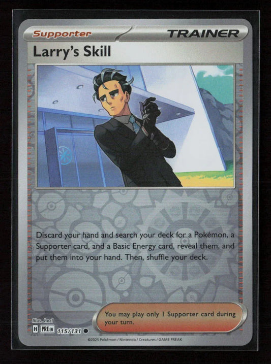 Larry's Skill - Common SV: Prismatic Evolutions 115/131 NM - Kang's Collectibles