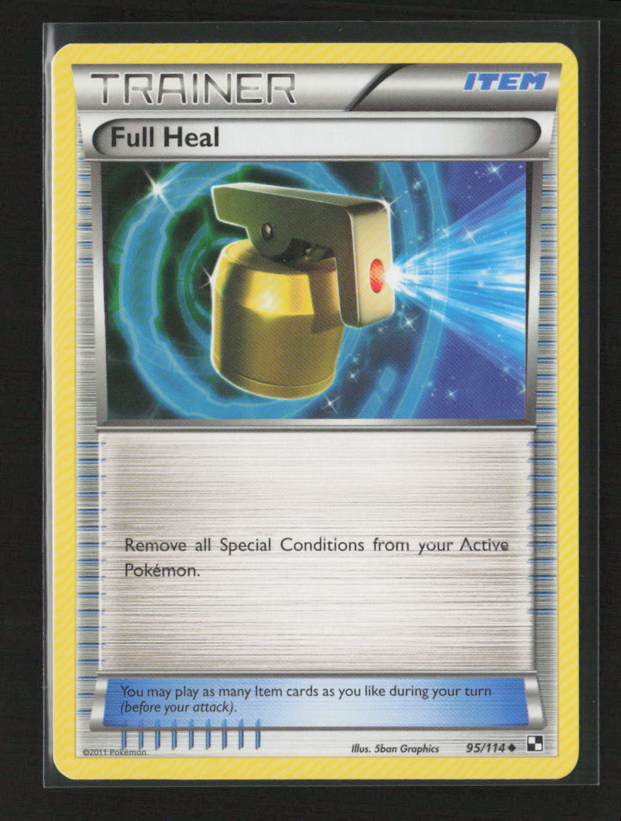 Full Heal Uncommon Black and White 95/114 NM