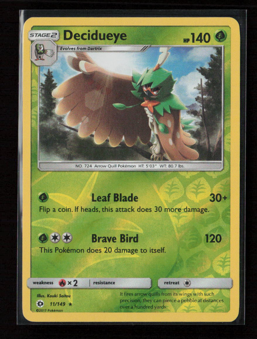 Decidueye - 11/149 (Water Web Holo) Holo Rare Miscellaneous Cards & Products 011/149 LP