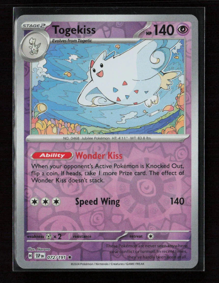 Togekiss Rare SV08: Surging Sparks 072/191 NM - Kang's Collectibles