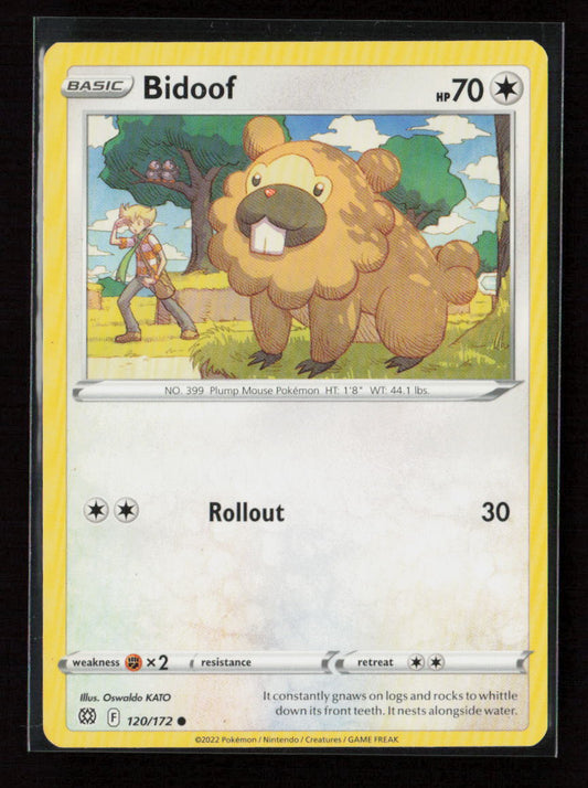 Bidoof Common SWSH09: Brilliant Stars 120/172 LP