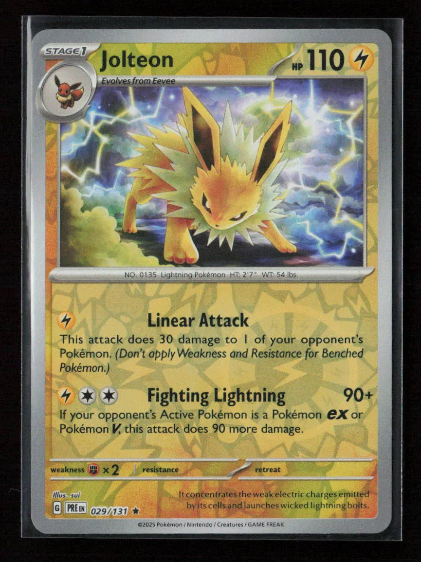 Jolteon Rare SV: Prismatic Evolutions 029/131 NM - Kang's Collectibles