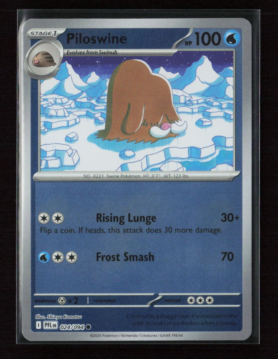 Piloswine Common ME02: Phantasmal Flames 024/094 NM
