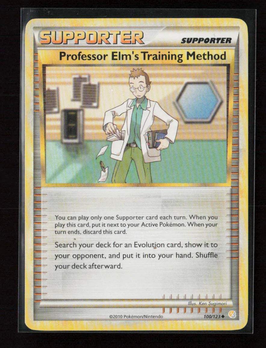 Professor Elm's Training Method Uncommon HeartGold SoulSilver 100/123 LP - Kang's Collectibles