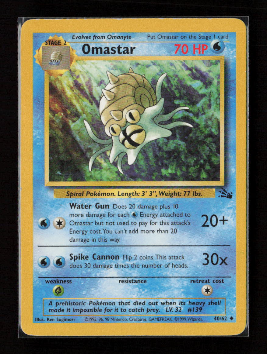 Omastar Uncommon Fossil 40/62 LP
