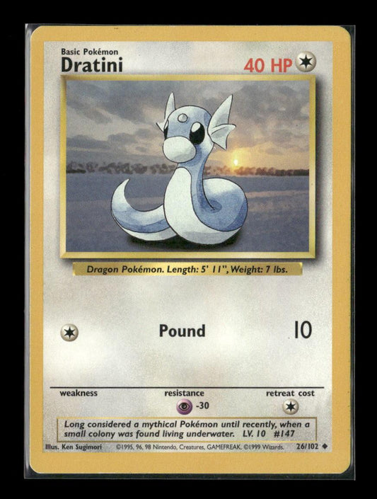 Dratini Uncommon Base Set 026/102 LP - Kang's Collectibles