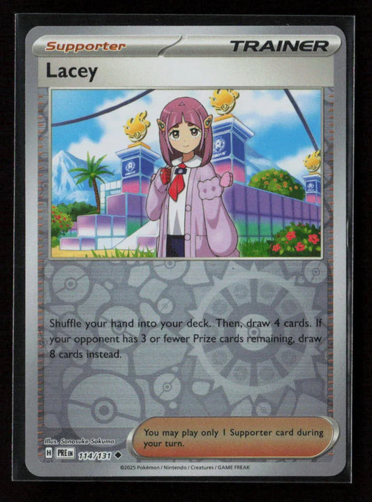 Lacey - Uncommon SV: Prismatic Evolutions 114/131 NM - Kang's Collectibles