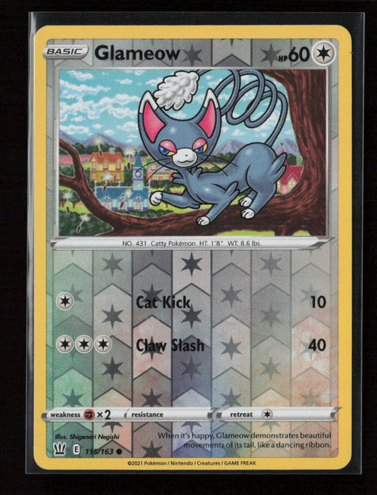 Glameow Common SWSH05: Battle Styles 115/163 NM