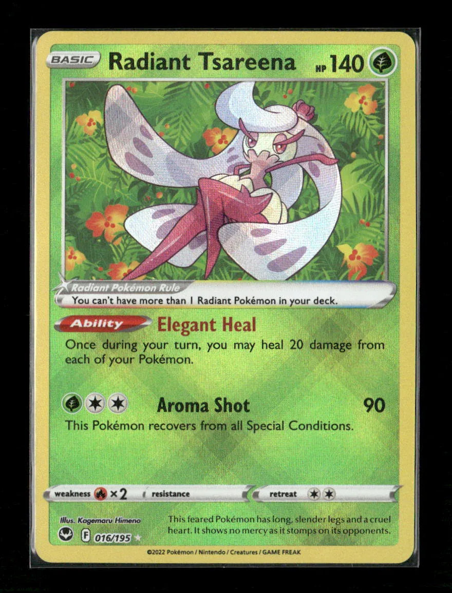 Radiant Tsareena Radiant Rare SWSH12: Silver Tempest 016/195 LP - Kang's Collectibles