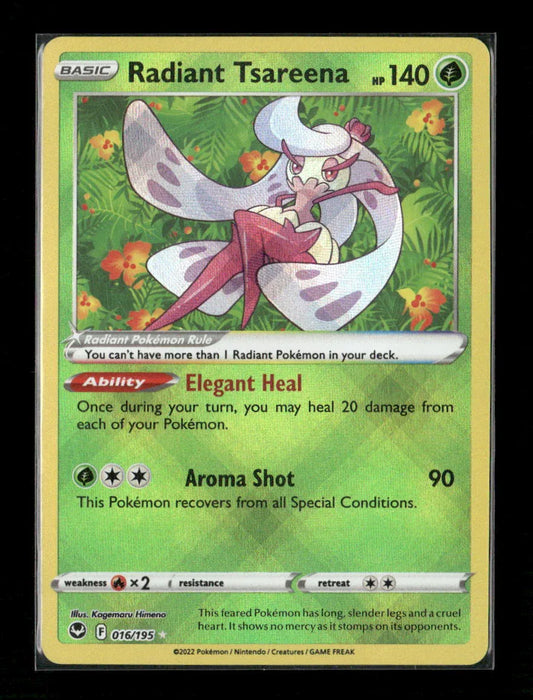 Radiant Tsareena Radiant Rare SWSH12: Silver Tempest 016/195 LP - Kang's Collectibles