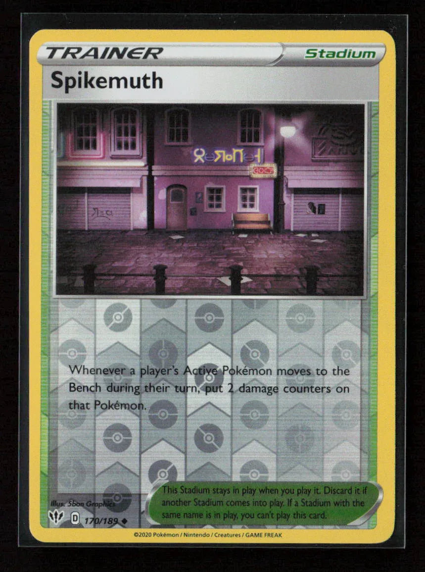 Spikemuth Uncommon SWSH03: Darkness Ablaze 170/189 NM - Kang's Collectibles