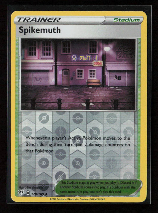 Spikemuth Uncommon SWSH03: Darkness Ablaze 170/189 NM - Kang's Collectibles