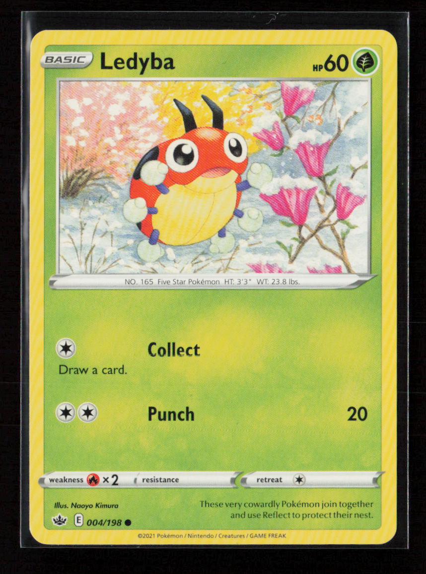 Ledyba Common SWSH06: Chilling Reign 004/198 LP