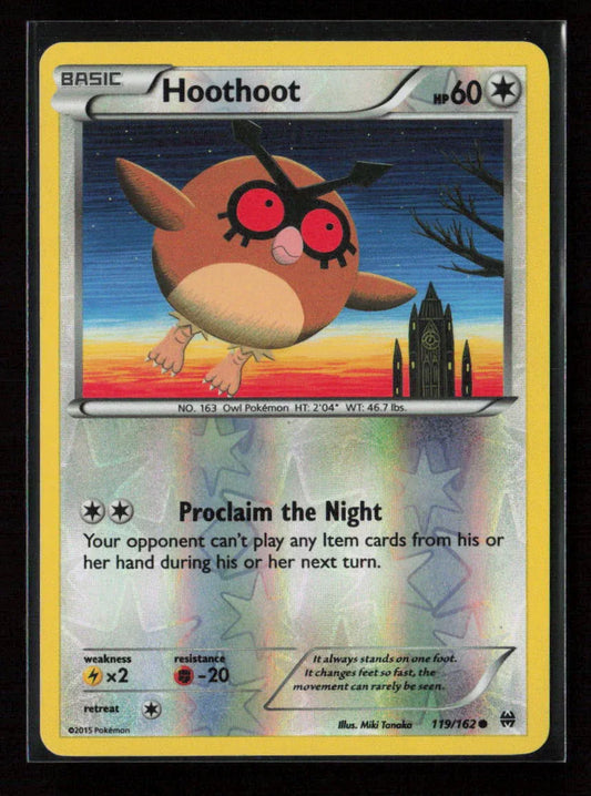 Hoothoot Common XY - BREAKthrough 119/162 LP - Kang's Collectibles