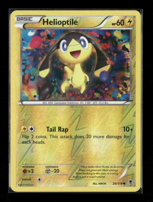 Helioptile (28) Common XY - Phantom Forces 28/119 LP - Kang's Collectibles