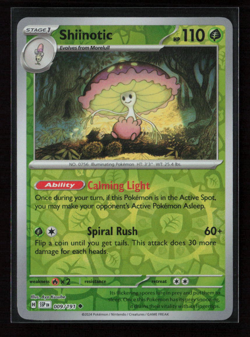 Shiinotic - Uncommon SV08: Surging Sparks 009/191 NM