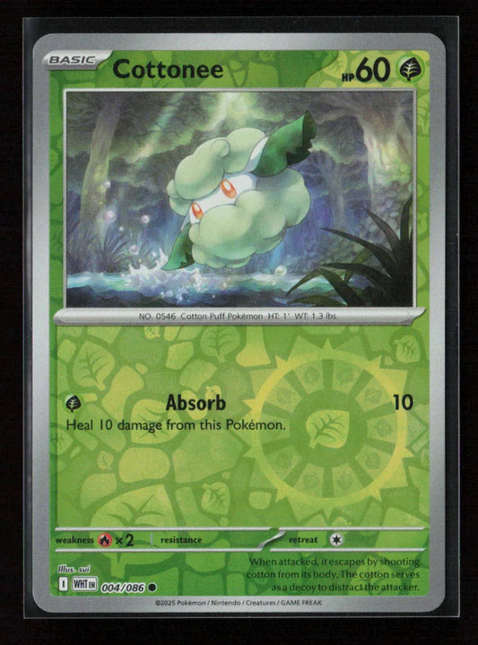 Cottonee Common SV: White Flare 004/086 NM - Kang's Collectibles